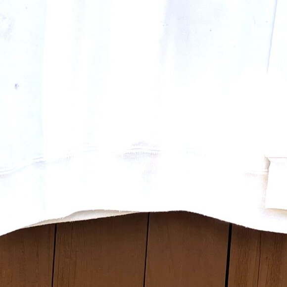 VTG TEMPLE University OWLS white sweatshirt (tag cut)  Sz L  womens pre-owned - Picture 12 of 12